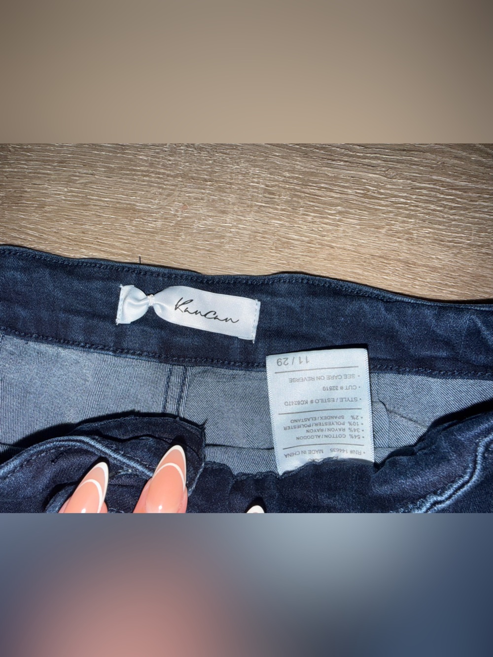 KanCan Dark Dark Wash High Rise Super Flare - Picture 2 of 4